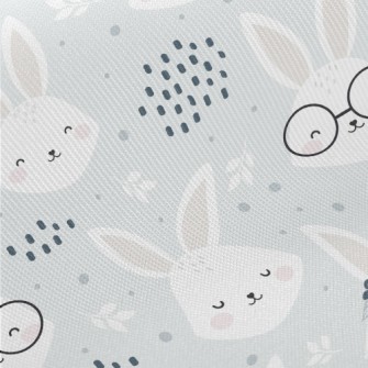 Lively And Cute Rabbit Twill
