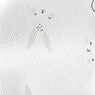 Cute Expression Rabbit Standard Corduroy