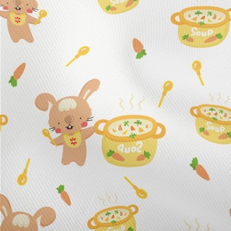 Cute Rabbit Cooking Farm Soup Dobby