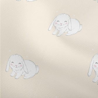 Hand Drawn White Pet Rabbit Dobby