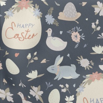 Elegant Easter Illustration Stretch Ponte