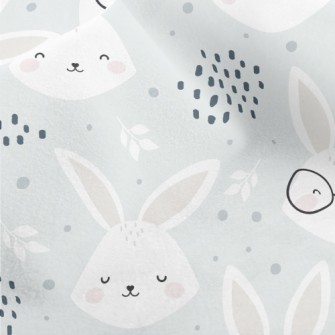 Lively And Cute Rabbit Micro Fleece