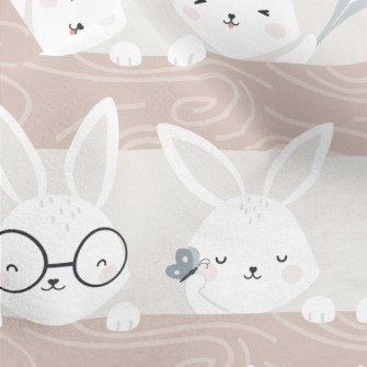 Lively Rabbit Party Micro Fleece