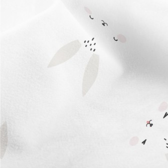 Cute Expression Rabbit Micro Fleece