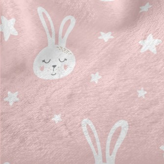 Starry Sky And Sleeping Bunny Minky