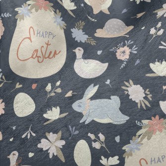 Elegant Easter Illustration Minky