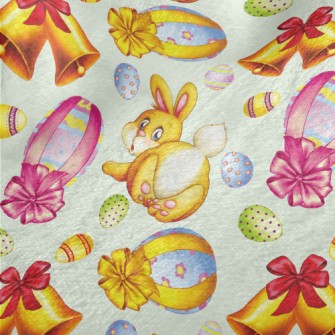 Watercolor Hand Painted Easter Minky