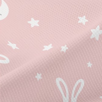 Starry Sky And Sleeping Bunny Piqué