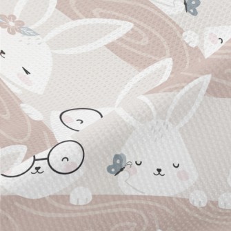 Lively Rabbit Party Piqué