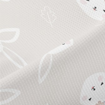 Excited Cute Rabbit Piqué