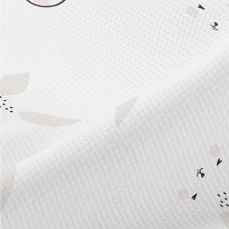 Cute Expression Rabbit Piqué