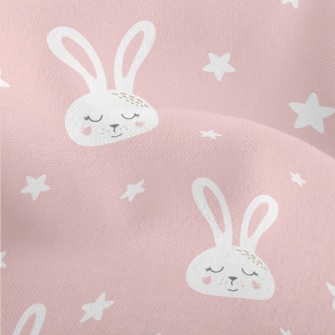 Starry Sky And Sleeping Bunny Lightweight Performance Linen