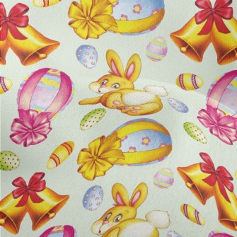 Watercolor Hand Painted Easter Lightweight Performance Linen