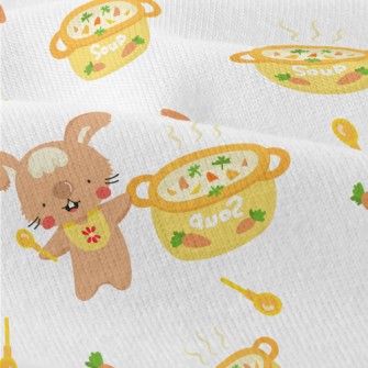 Cute Rabbit Cooking Farm Soup Modern Jersey