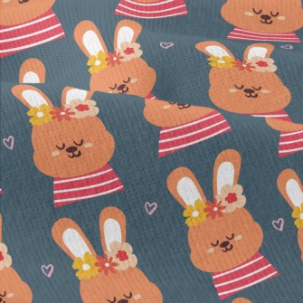 Orange Bunny Wearing A Flower  Modern Jersey