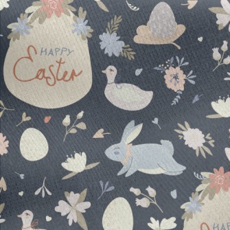 Elegant Easter Illustration Jersey Backed Fleece