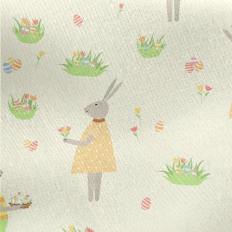 Easter Egg Hunt Jersey Backed Fleece
