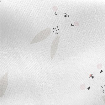 Cute Expression Rabbit Jersey Backed Fleece