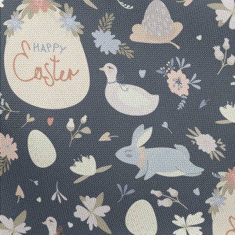 Elegant Easter Illustration Pongee