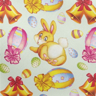 Watercolor Hand Painted Easter Pongee