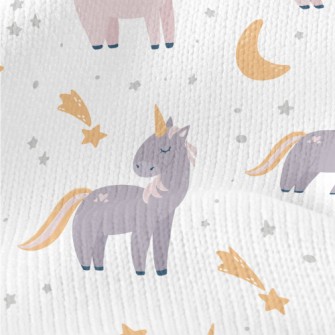 Unicorn And Starry Sky Stretch Jersey