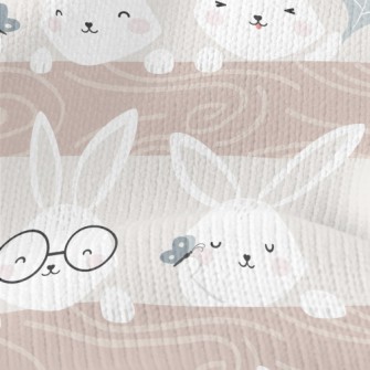 Lively Rabbit Party Stretch Jersey