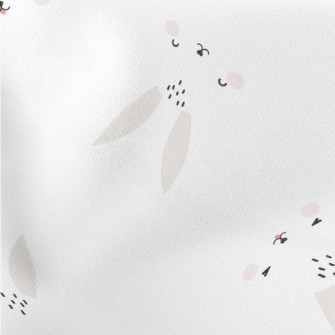 Cute Expression Rabbit Lightweight Cotton Poplin