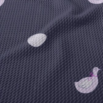 Swan And Goose Eggs Birdseye Piqué