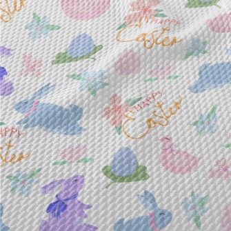 Easter Celebration Illustratio Birdseye Piqué