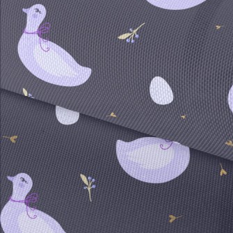Elegant Purple Swan Waterproof Oxford