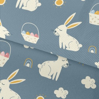 Hand Drawn Festive Rabbit Waterproof Oxford