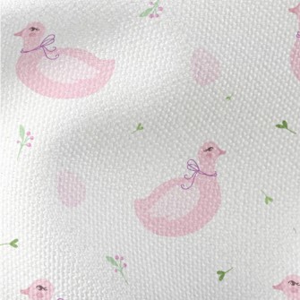 Elegant Pink Swan Waterproof Canvas