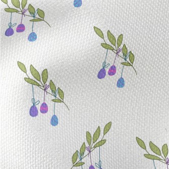 Easter Eggs Hanging On Branche Waterproof Canvas