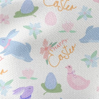 Easter Celebration Illustratio Waterproof Canvas