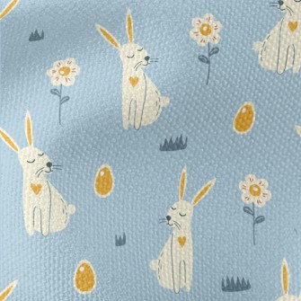 Elegant Bunny And Easter Eggs Waterproof Canvas