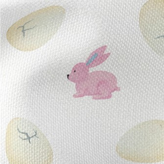 Hand Drawn Watercolor Rabbit Waterproof Canvas