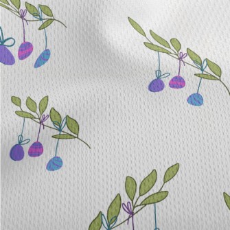 Easter Eggs Hanging On Branche Athletic Mesh Flat Back
