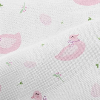 Elegant Pink Swan Performance Linen
