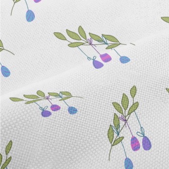 Easter Eggs Hanging On Branche Performance Linen