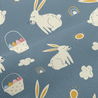 Hand Drawn Festive Rabbit Performance Linen