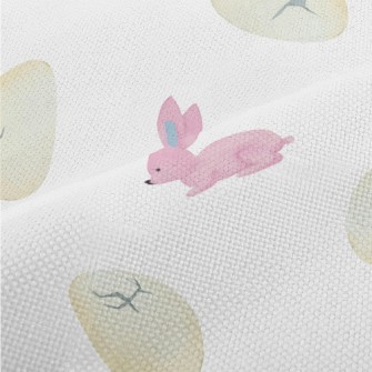 Hand Drawn Watercolor Rabbit Performance Linen