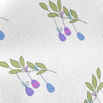 Easter Eggs Hanging On Branche Standard Corduroy