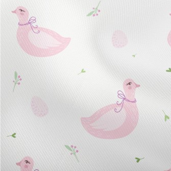 Elegant Pink Swan Dobby
