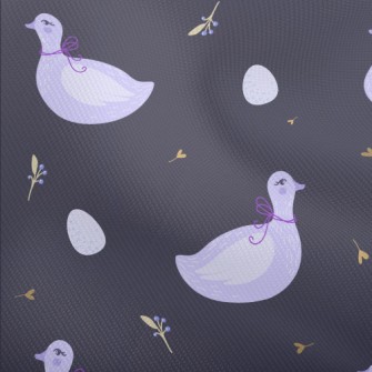 Elegant Purple Swan Dobby