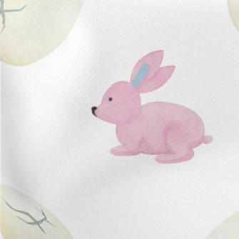 Hand Drawn Watercolor Rabbit Stretch Ponte
