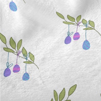 Easter Eggs Hanging On Branche Minky