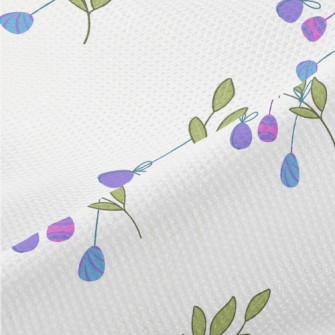 Easter Eggs Hanging On Branche Piqué