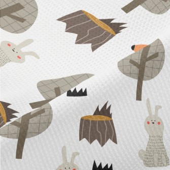 Forest Fox And Hare Piqué