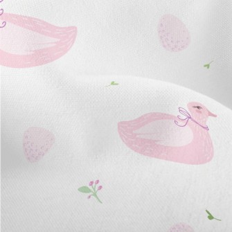 Elegant Pink Swan Lightweight Performance Linen