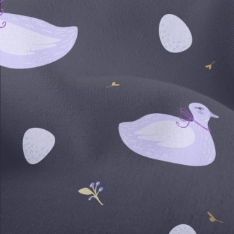Elegant Purple Swan Lightweight Performance Linen